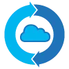 End-to-end edge, core, and cloud icon